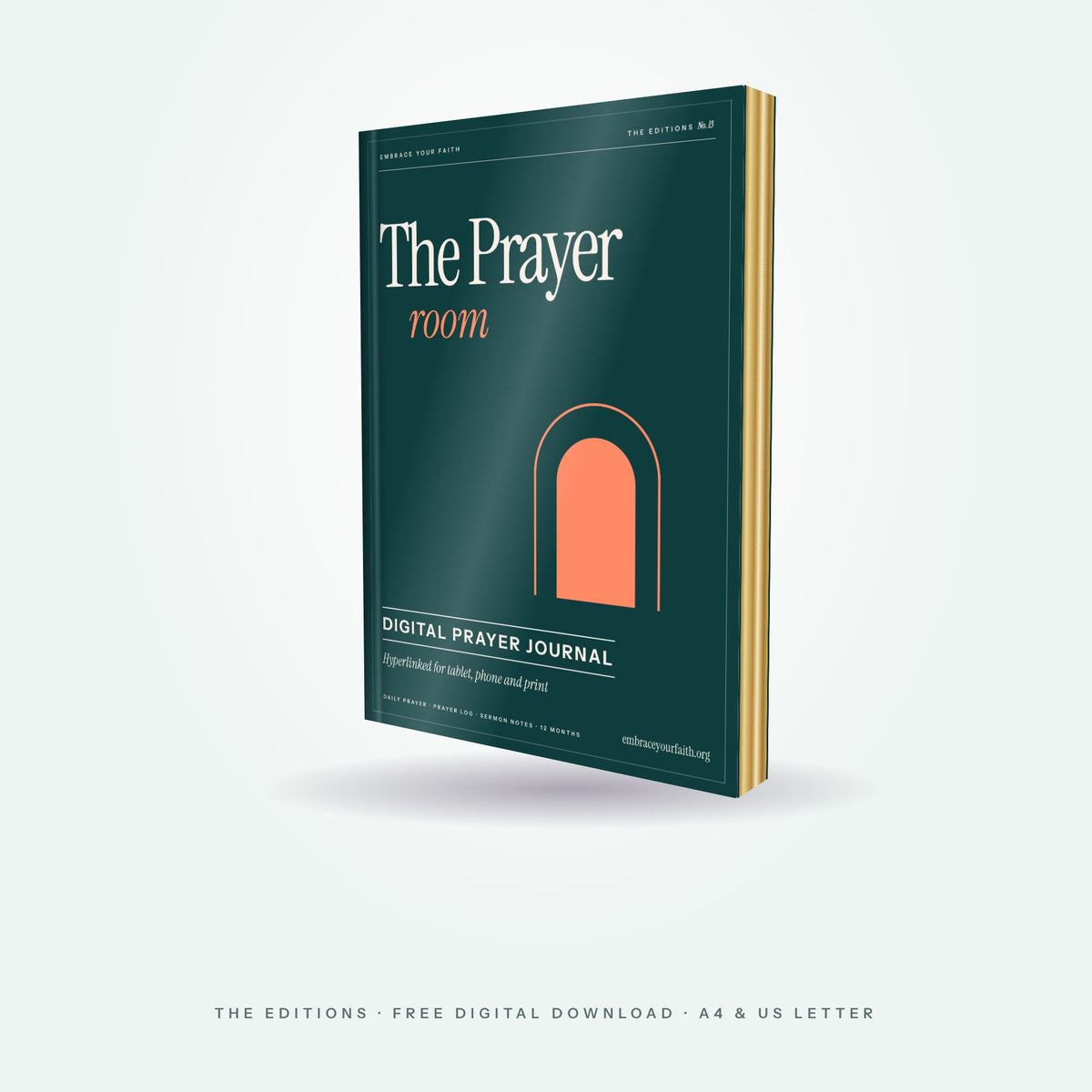 The Prayer Room 3D hardcover mockup