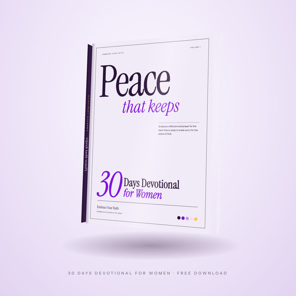 Peace That Keeps – 30 Days Devotional for Women (Printable PDF Journal)