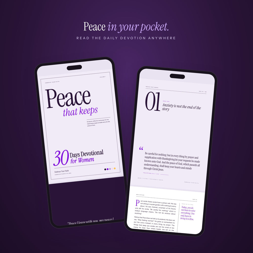 Peace That Keeps – 30 Days Devotional for Women (Printable PDF Journal)
